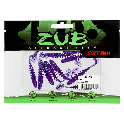 Виброхвост ZUB Shad 1,6-2,0 610 01