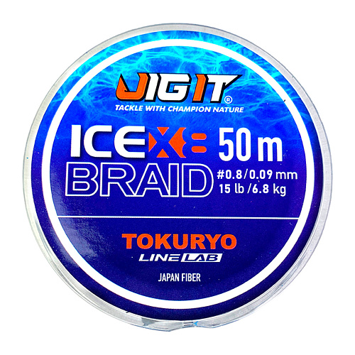Шнур Jig-It х Tokuryo Ice Braid Х8 Blue 50m 009