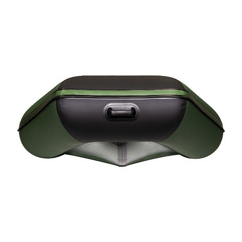 Лодка Аква Моторная 3200 Слань книжка киль зеленый черный 04