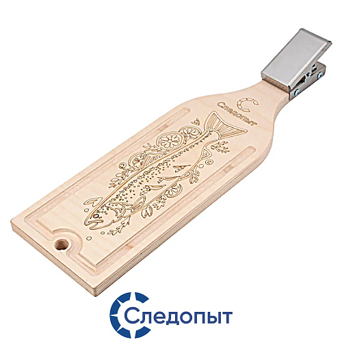 Доска разделочная Следопыт с прищепкой для рыбы, с фаской 01