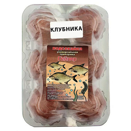 Прикормка Подсекайка Гейзер готовaя клубника