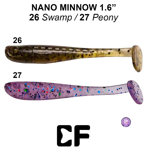 Виброхвост Crazy Fish Nano Minnow 1.6 26 27 0