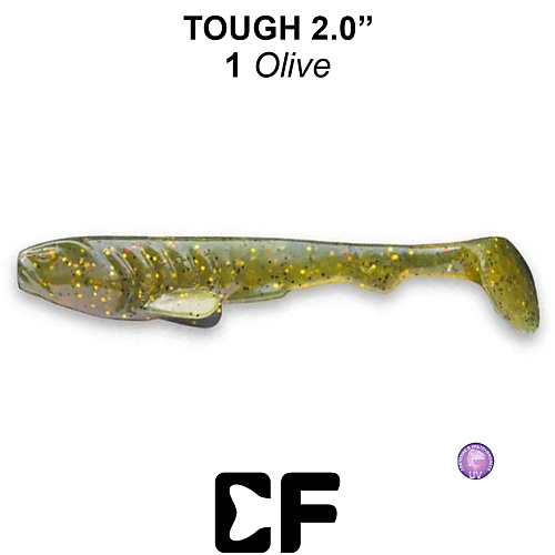 Виброхвост Crazy Fish Tough 2.0 01 0