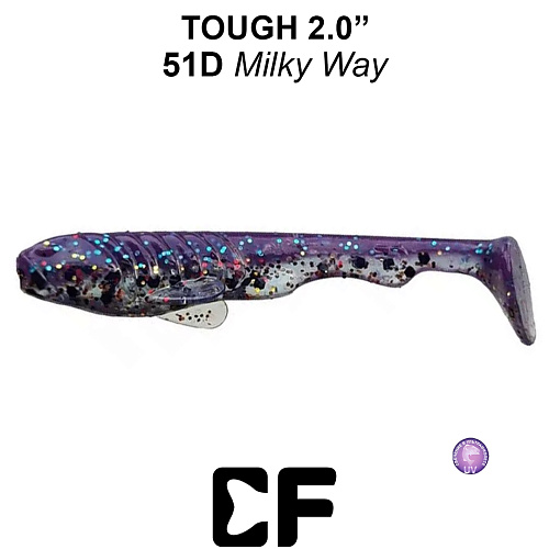 Виброхвост Crazy Fish Tough 2.0 51 0
