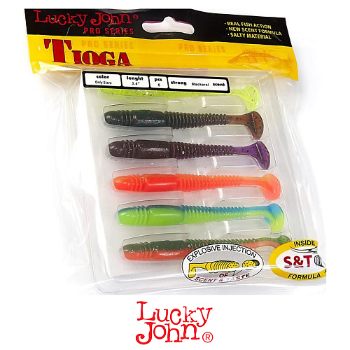 Виброхвост Lucky John Tioga 3.4 MIX1 1