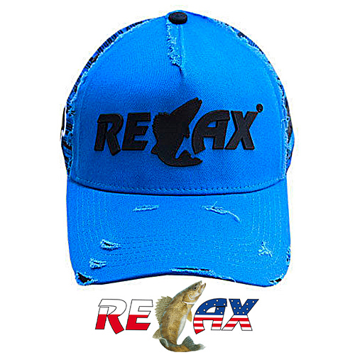 Фирменная кепка Relax (Blue torn) 01