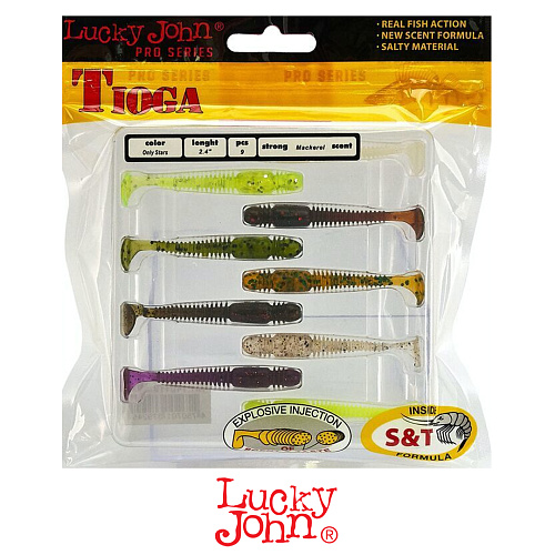 Виброхвост Lucky John Tioga 2.4 MIX1 1