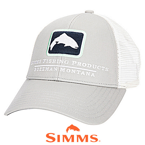 Кепка Simms Small Fit Trout Icon Trucker (Sterling) 00