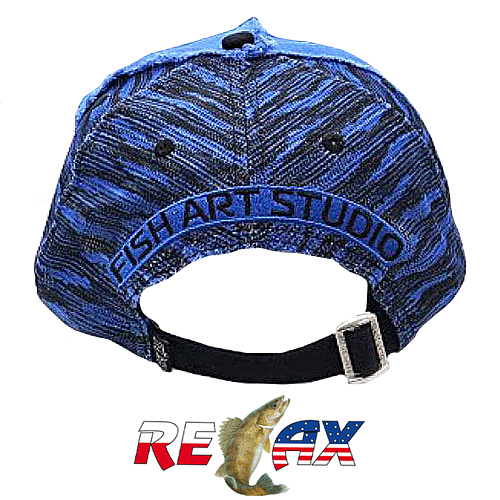 Фирменная кепка Relax (Blue torn) 02