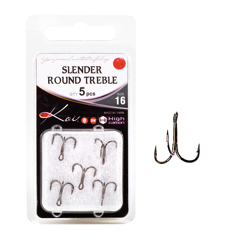 Тройник Koi Slender Round Treble KH3236 016