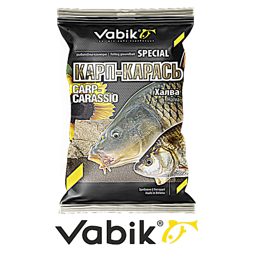 Прикормка Vabik Special 08 карп-карась халва черный