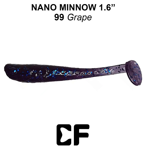 Виброхвост Crazy Fish Nano Minnow 1.6 99 0