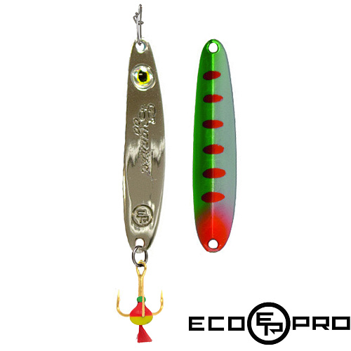 Блесна EcoPro Судачья с глазком 60 BIL золотой крючок