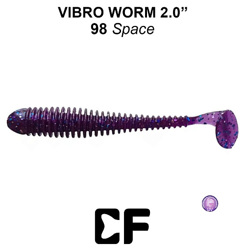 Виброхвост Crazy Fish Vibro Worm 2.0 98 0