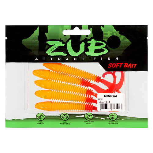 Твистер ZUB Minogа 3.0-4.0 011 01