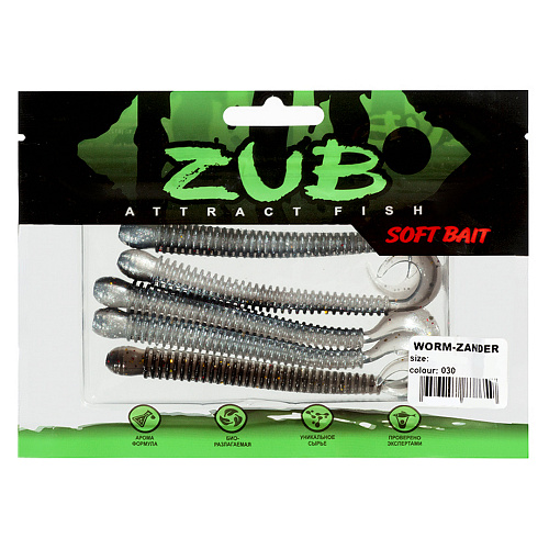 Твистер ZUB Warm-Zander 4.3 030 01