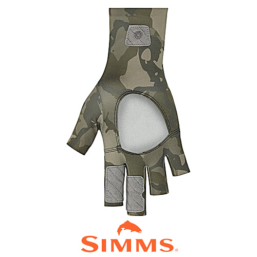 Перчатки Simms Solarflex Sun Glove regiment camo olive drab 02