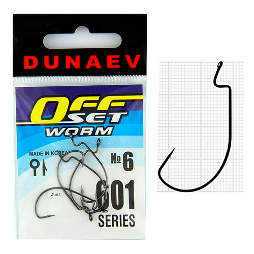 Крючок Dunaev Offset Worm 601 06