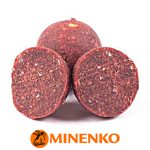 Бойлы Minenko Soluble пылящие насадочные 14мм (Strawberry) 04