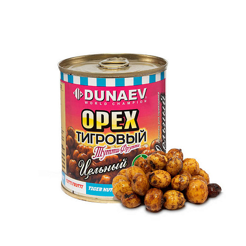 Добавка для прикормки Dunaev мет.б 320 Тигровый орех цельный Тутти-Фрутти 1