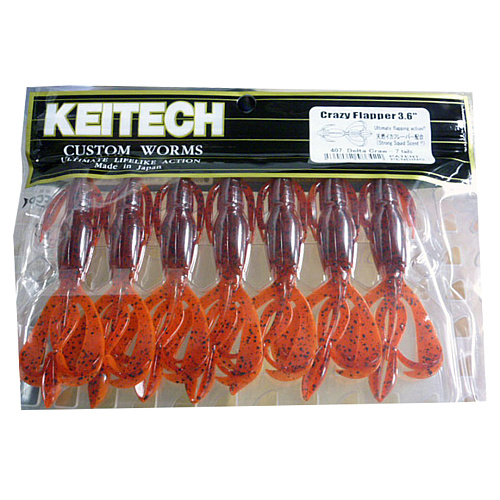 Креатура Keitech Crazy Flapper 3.6 01 упаковка