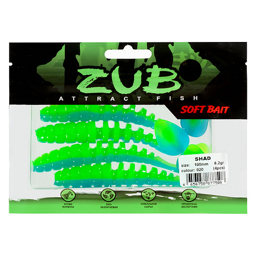 Виброхвост ZUB Shad 3,0-4,0 020 01