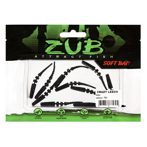 Червь ZUB Crazy Leech 2.0 701 01