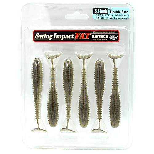 Виброхвост Keitech Swing Impact Fat 3.8 00 упаковка