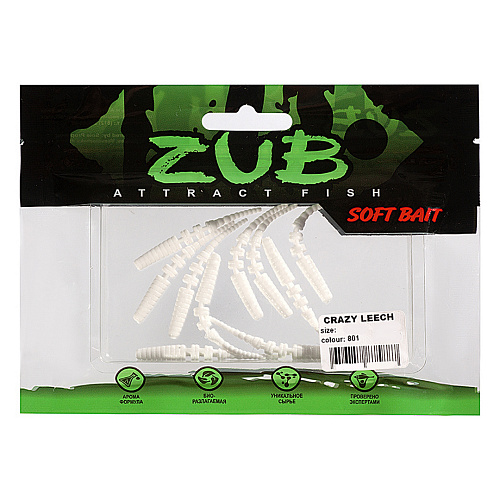 Червь ZUB Crazy Leech 2.0 801 01
