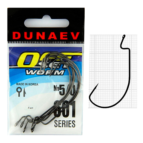 Крючок Dunaev Offset Worm 601 5.0