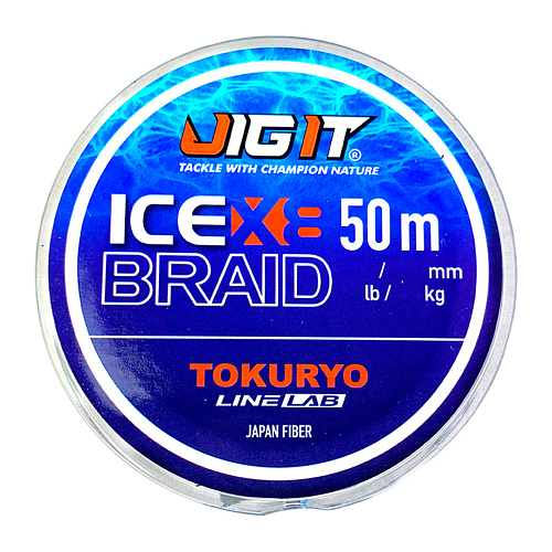Шнур Jig-It х Tokuryo Ice Braid Х8 Blue 50m 002