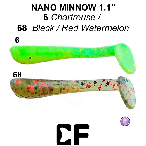 Виброхвост Crazy Fish Nano Minnow 1.1 06 68 0
