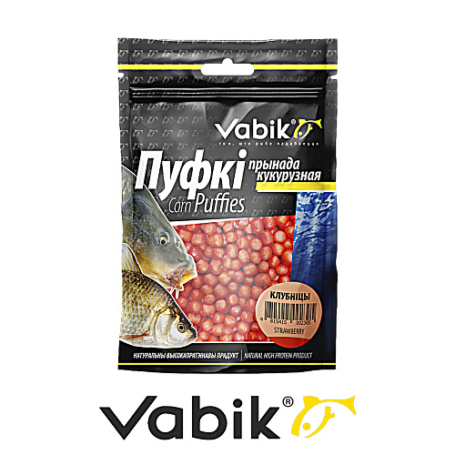 Приманка рыболовная Vabik Corn Puffies 05 клубника