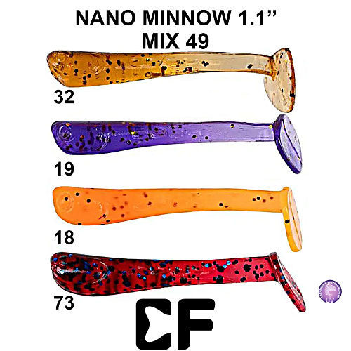 Виброхвост Crazy Fish Nano Minnow 1.1 M49 0
