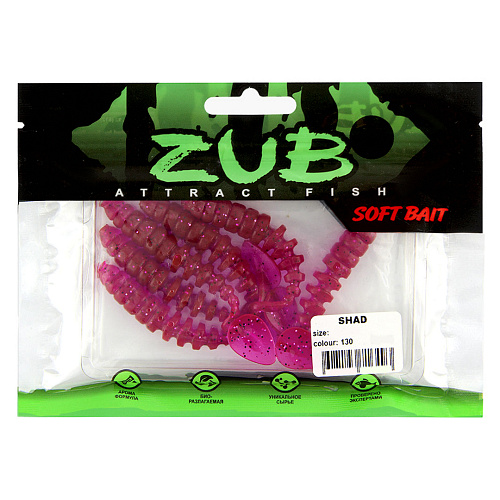 Виброхвост ZUB Shad 3,0-4,0 130 01