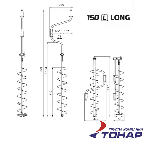 Ледобур Helios HS Long 12