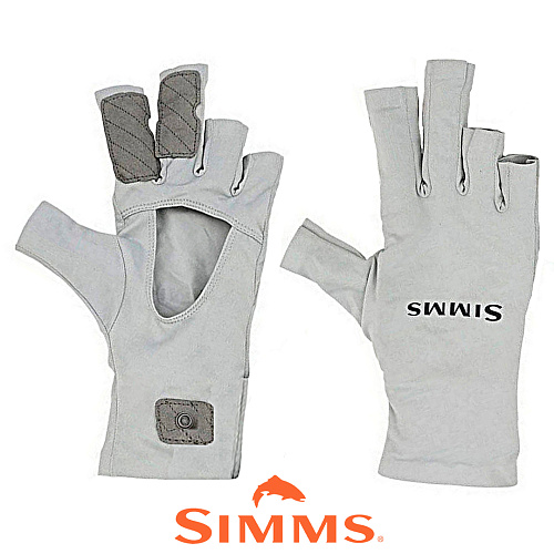 Перчатки Simms Solarflex Sun Glove sterling 00