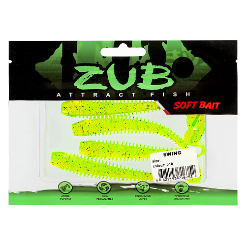 Твистер ZUB Swing 3,4-4,7 310 01