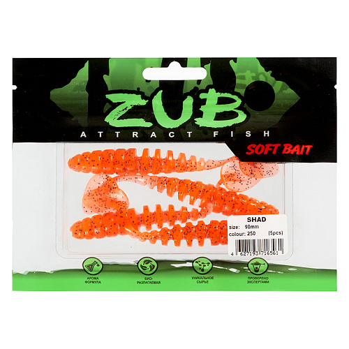 Виброхвост ZUB Shad 3,0-4,0 250 01