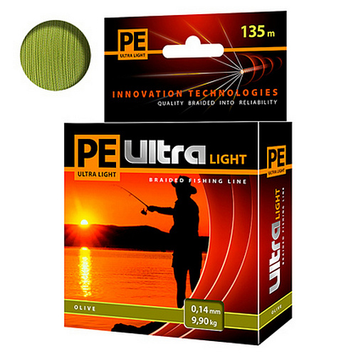 Шнур Aqua PE Ultra Light Oliva 014