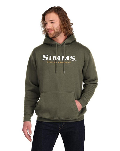 Толстовка Simms Logo Hoody (Forest) 01