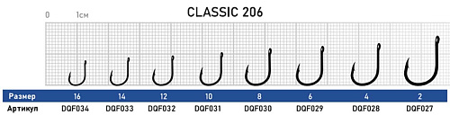 Крючок Dunaev Classic 206 01