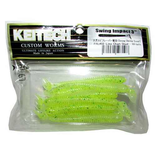 Виброхвост Keitech Swing Impact 3.0 00 упаковка