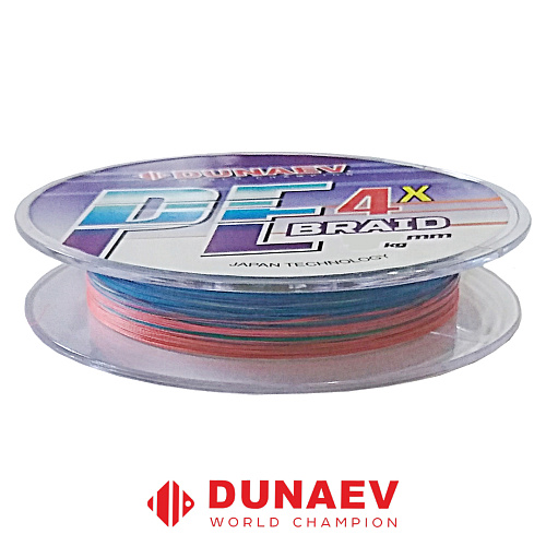 Шнур Dunaev Braid PEx4 Multicolor 150м 03