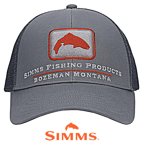 Кепка Simms Single Haul Small Fit Trucker (Gunmetal Trout) 00