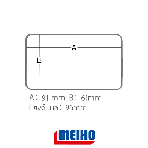 Контейнер для ящика Meiho Parts Case 03