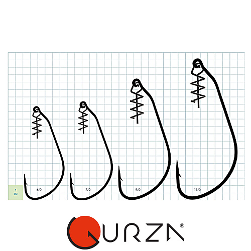 Офсет Gurza K-1311 Swim Bait Hook с фиксатором  02