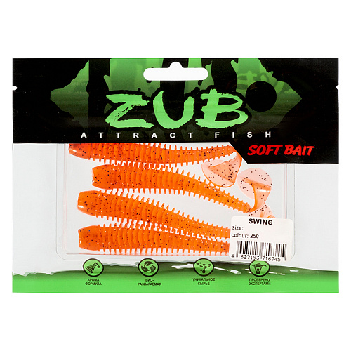 Твистер ZUB Swing 3,4-4,7 250 01