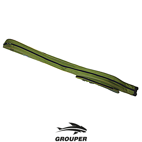 Чехол для удочек Grouper жесткий, 2е секции, Зеленый 1,5 01