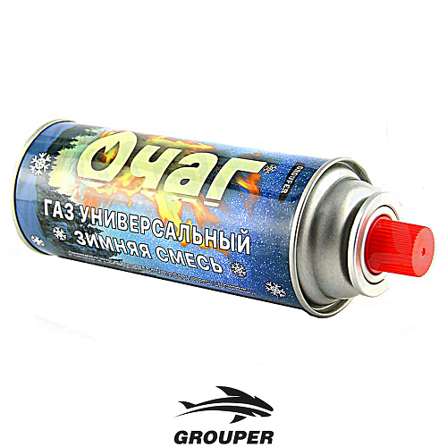 Баллон газовый Grouper Очаг зимняя смесь 02